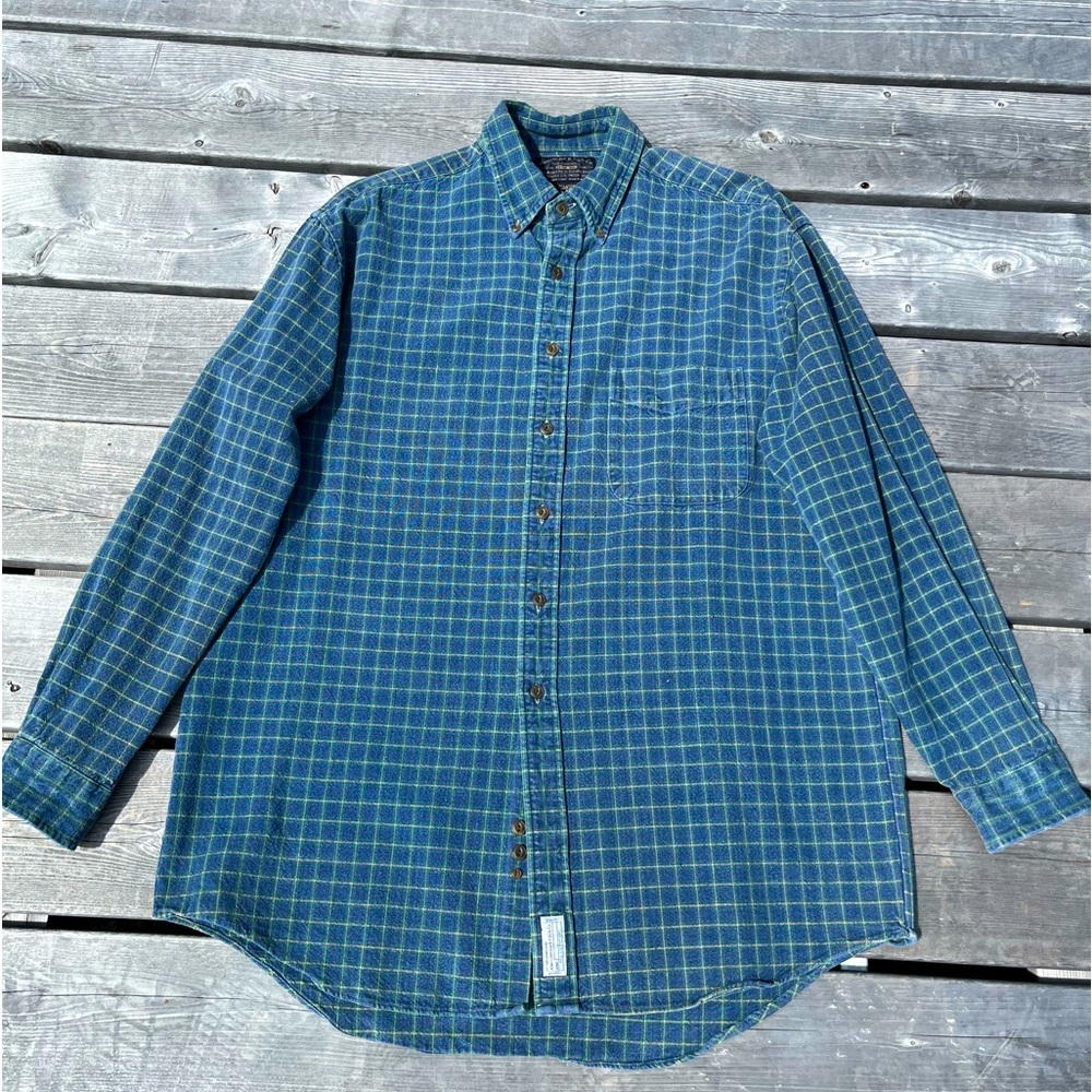 VINTAGE ABERCROMBIE & FITCH MEN’S 100% HEAVY COTTON SHIRT SIZE MEDIUM.     EUC